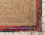100% Natural Hand Braided Organic Jute Rug Rags Office Solid Area Carpet - 3X5 ft-Jaipur Handloom