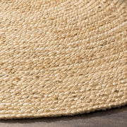 Natural jute Round rug - Jaipur Handloom
