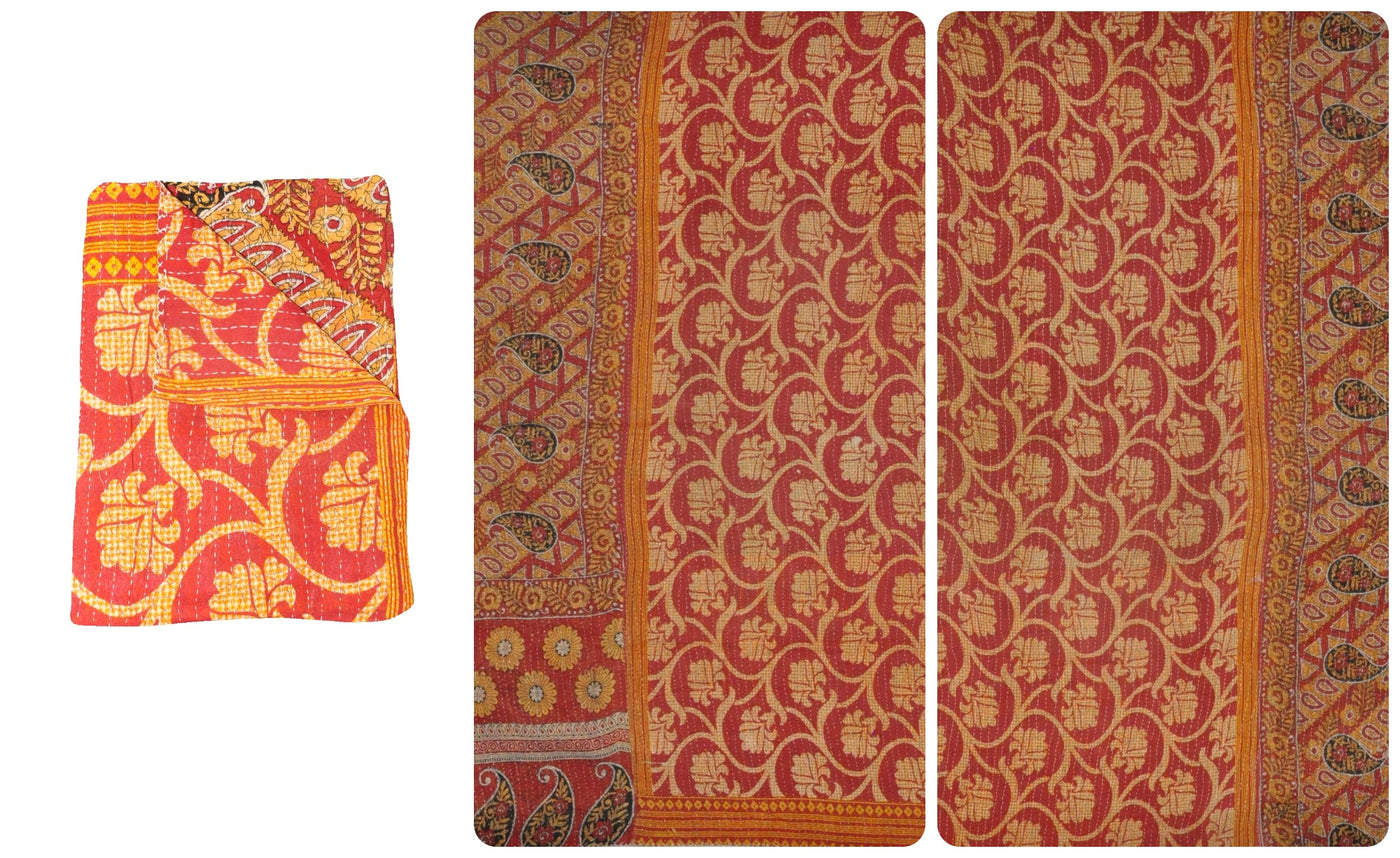 indian kantha blanket
