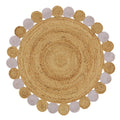 100% natural round jute rugs, handwoven from India | Jaipur Handloom