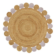 100% natural round jute rugs, handwoven from India | Jaipur Handloom