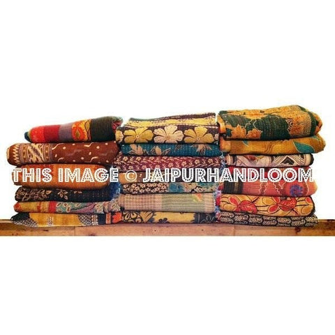 10pc wholesale Sari Quilts Throws - Premium Quality-Jaipur Handloom