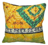 16" bohemian kantha throw pillow indian sofa cushions - P117-Jaipur Handloom