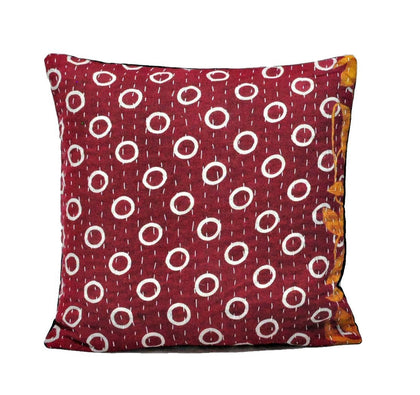 16" indian style dining chair cushion covers bohemian kantha pillow cases C25-Jaipur Handloom