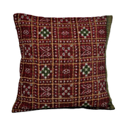 16" square kantha floor cushions bohemian outdoor seating cushions