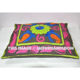 16 x 16 Pillow Cover, Decorative Pink Pillow, Indian Pillow Cover, Pillowcase, Cushion Cover, Large Pillow, Suzani-Jaipur Handloom