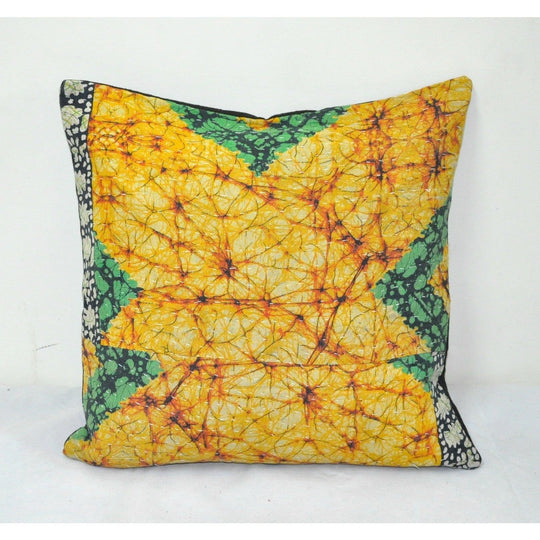 16X16 inches kantha throw pillows dorm room bedding pillows and cushions - P20-Jaipur Handloom