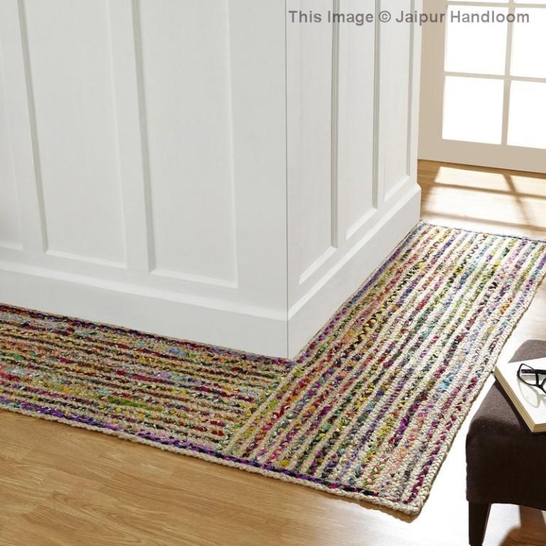 Jute Hallway Runner, Braided Jute Indoor Area Rug, Entryway Rug Runner Carpet | Jaipur Handloom