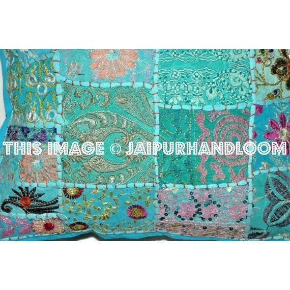 20" Mediation Yoga Pillows in Square Shape Bohemian Floor Cushions on Sale-Jaipur Handloom