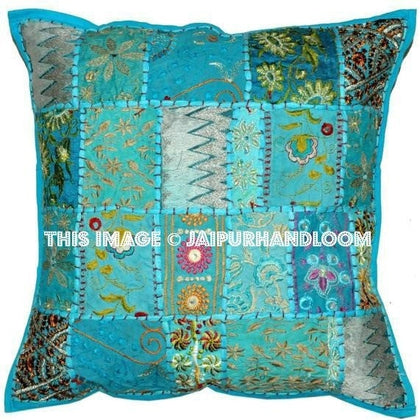 20" Mediation Yoga Pillows in Square Shape Bohemian Floor Cushions on Sale-Jaipur Handloom