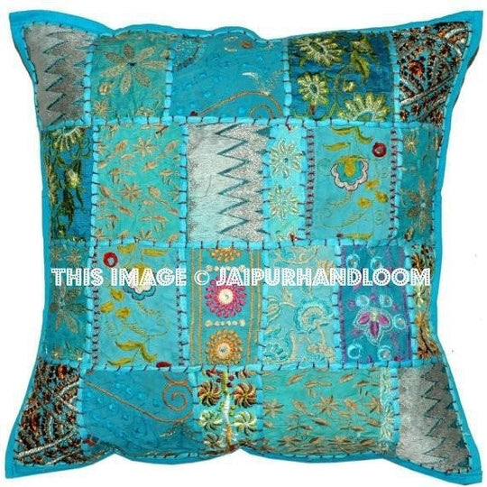 20" Mediation Yoga Pillows in Square Shape Bohemian Floor Cushions on Sale-Jaipur Handloom
