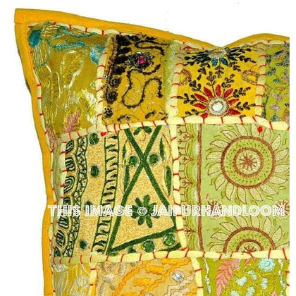 20x 20 Indian organic yoga pillows bohemian mediation cushions on sale-Jaipur Handloom