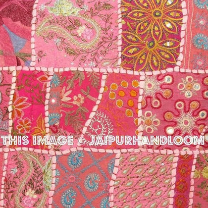 20x20 XL Pink Decorative Throw Pillow covers for Sofa Couch on sale-Jaipur Handloom