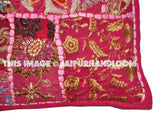 24" Decorative Vintage Throw pillow Embroidered Pink Sofa Pillows Cushions