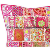 24" Decorative throw pillows for couch boho embroidered floor cushions-Jaipur Handloom