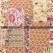 24" White Bohemian Throw Pillows for couch Indian Handmade Bedroom Shams-Jaipur Handloom