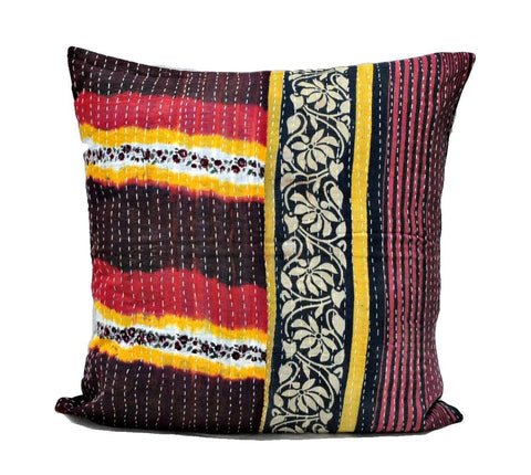 24" cheap decorative throw pillows indian vintage kantha cushion cover - CL4-Jaipur Handloom