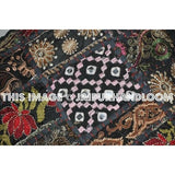 24 inches square sofa cushions bohemian embroidered dining chair pillows-Jaipur Handloom