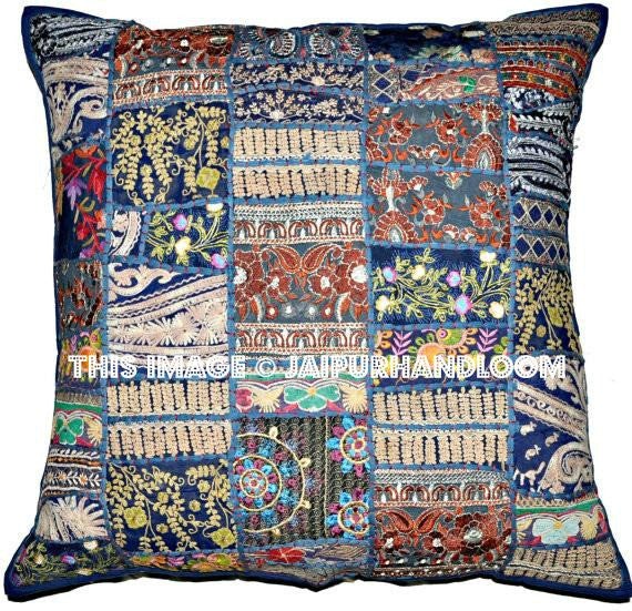 24X24 Decorative throw Pillows for couch yoga pillows seating cushions chair-Jaipur Handloom