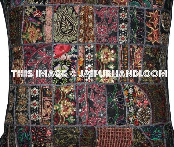 24X24 Indian Handmade Meditation Pillows Bohemian Floor Cushions-Jaipur Handloom