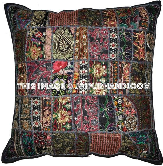 24X24 Indian Handmade Meditation Pillows Bohemian Floor Cushions-Jaipur Handloom
