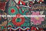 24X24 XL black patchwork cushion on sale buy embroidered pillows for couch-Jaipur Handloom
