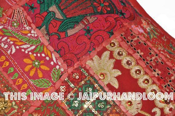 24x24" Indian Style Sofa Pillows Handmade embroidered floor cushions