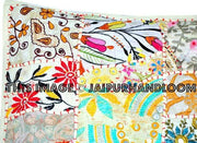 24x24" White Tribal Outdoor Cushions Bohemian Sofa Pillows on Sale-Jaipur Handloom
