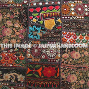 24x24 black square throw pillows for couch indian organic dining chair pillows-Jaipur Handloom
