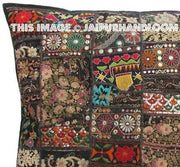 24x24 black square throw pillows for couch indian organic dining chair pillows-Jaipur Handloom