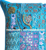 24x24" hand stitched yoga pillows indian style ethnic outdoor cushions-Jaipur Handloom