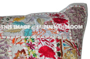 24x24" indian patchwork Accent throw Pillows for couch patio chair-Jaipur Handloom