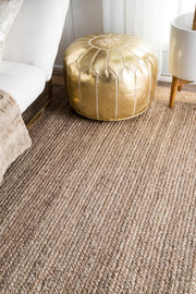 Brown Area Rug, Natural Fiber Rug, Customized Jute Rug Runner, Handwoven Rug