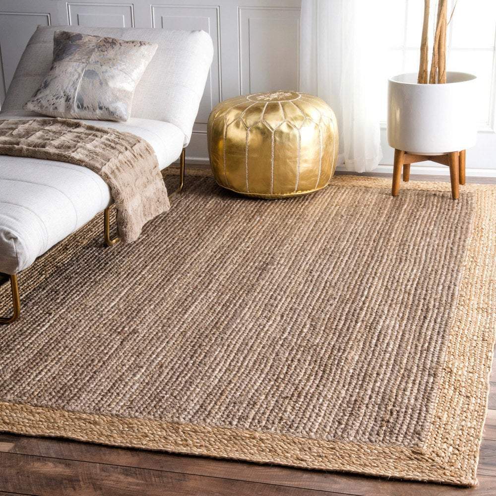 Brown Jute Rug, Natural Fiber Rug, Customized Jute Rug Runner, Handwoven Rug