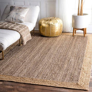 Brown Jute Rug, Natural Fiber Rug, Customized Jute Rug Runner, Handwoven Rug