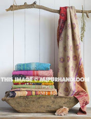 3 pc wholesale Indian Kantha Quilts vintage Quilt Reversible Kantha Bedspreads-Jaipur Handloom