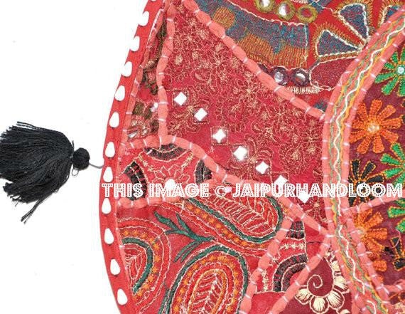 32" XL Round giant floor pillow floor Cushion floor pouf floor pillow cushon floor pillow pouf large pillow pouf floor cushion-Jaipur Handloom