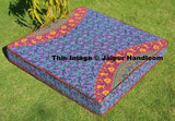 35" square indian mandala floor pillows bohemian Indian day dog bed-Jaipur Handloom