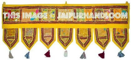 38x14" Decorative valance toran window treatment-Jaipur Handloom