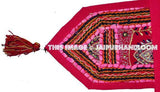 38x14" Pink Decorative Door Valance Door Treatment-Jaipur Handloom