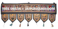 38x14" Vintage Indian temple door frame valance-Jaipur Handloom