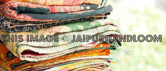 3pc Wholesale Vintage Kantha Quilt Queen Kantha Throw Patchwork Kantha Blanket-Jaipur Handloom