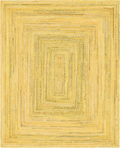 braided cotton rug, yellow cotton area rug for dining room, handwoven carpet rug