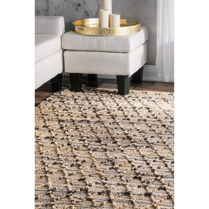 Loomed Hemp Rug, Jute Area Rug for Farmhouse Decor, Custom Size Rugs