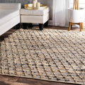 Loomed Hemp Rug, Jute Area Rug for Farmhouse Decor, Custom Size Rugs