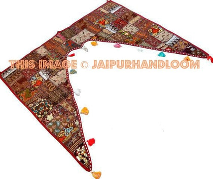 46x42" Vintage Indian temple door Valance-Jaipur Handloom