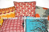 5 Vintage Kantha Decorative throw Pillow, Kantha Pillow, Kantha Cushion Cover, Gypsy pillow, Antique Bohemian Pillow, Indian Pillow cushion-Jaipur Handloom