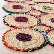 Braided Cotton Rug, Natural Fiber Rug, Cotton Jute Runner Rugs
