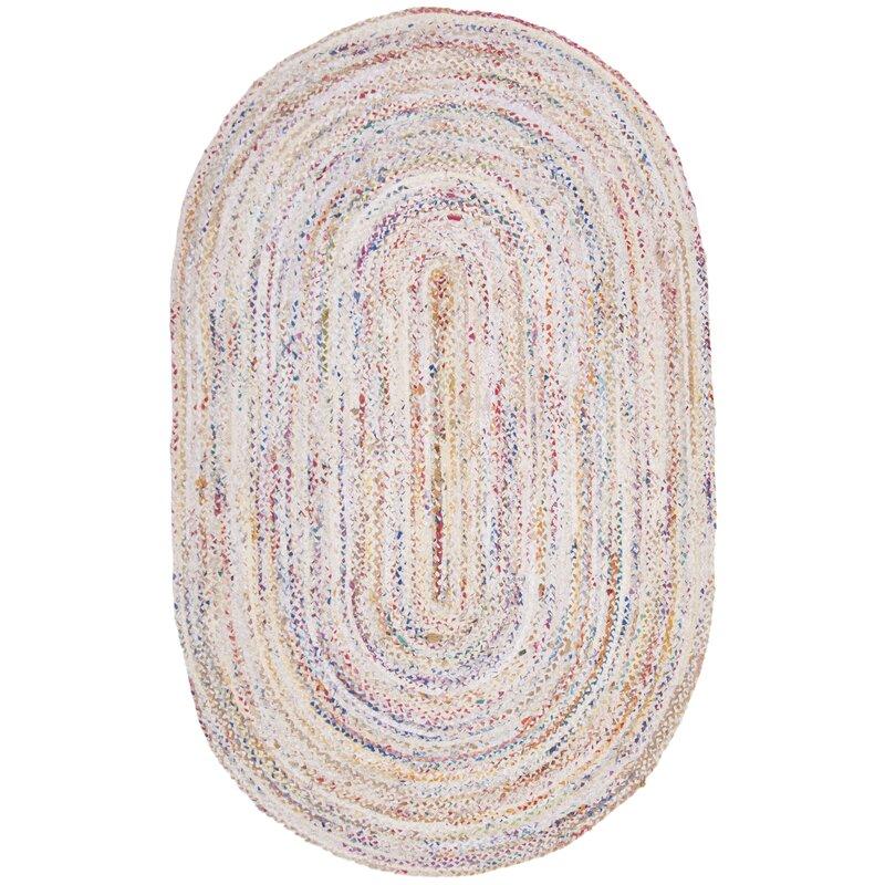 4 X 6 Braided Oval Area Rug for Bedroom