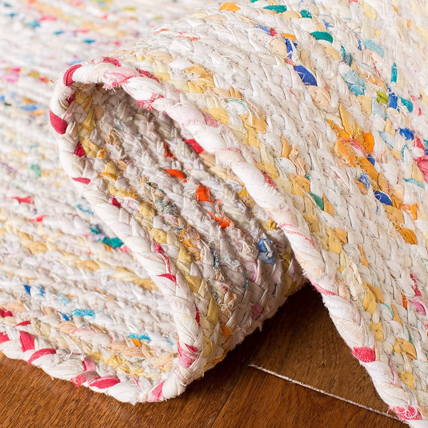 White Chindi Area Rugs for Kitchen 3 X 4 Feet